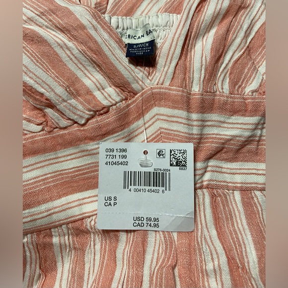 American Eagle Plunge Wide-Leg Jumpsuit - Picture 7 of 7